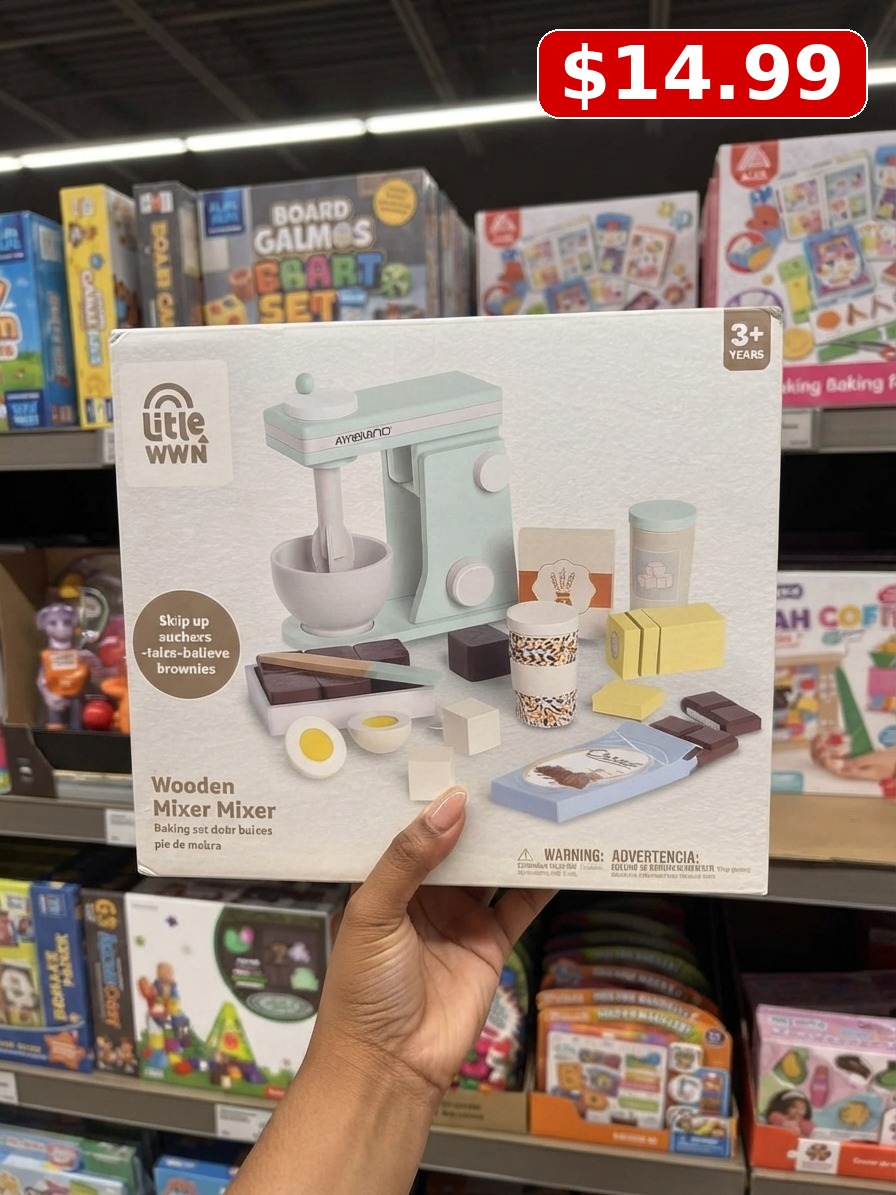 Little Town Wooden Stand Mixer