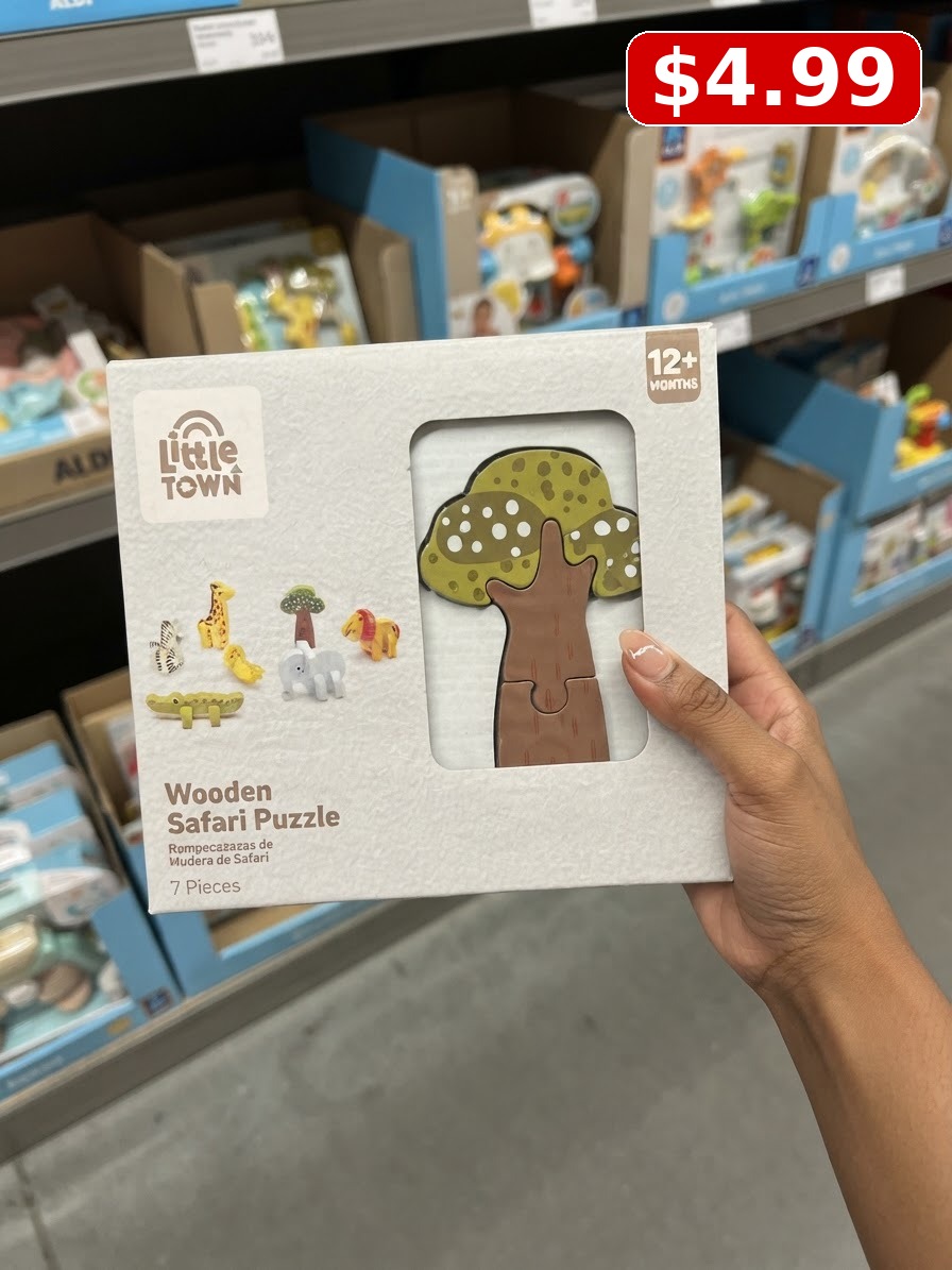 Little Town Safari Wooden Puzzle
