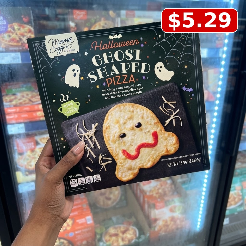 Mama Cozzi's Pizza Kitchen Halloween Ghost Shaped Pizza