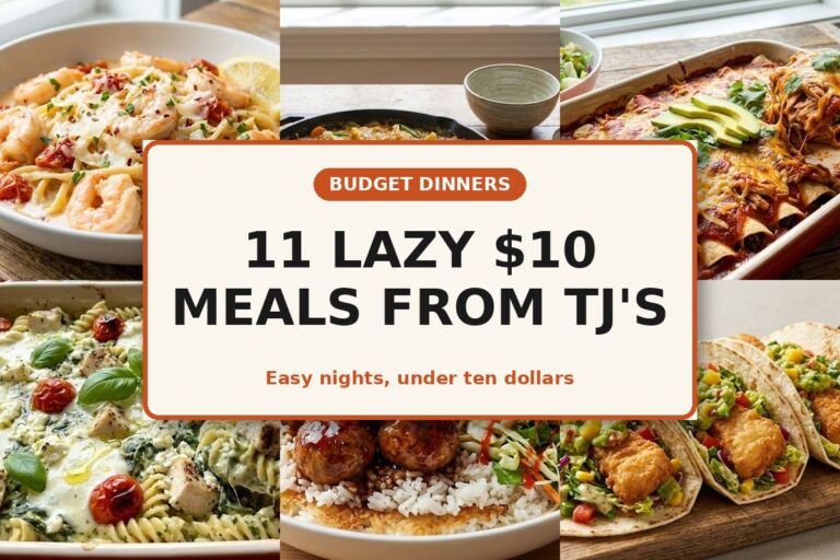 11 “Lazy” & Easy $10 Meals from Trader Joe’s: Budget-Friendly Recipes