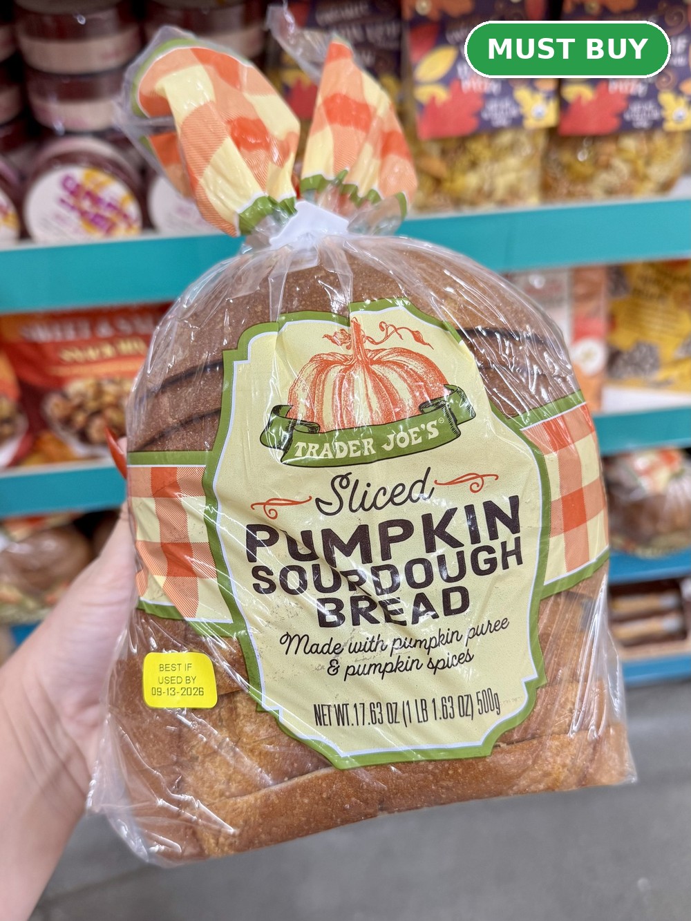Sliced Pumpkin Sourdough Bread &mdash; Must Buy