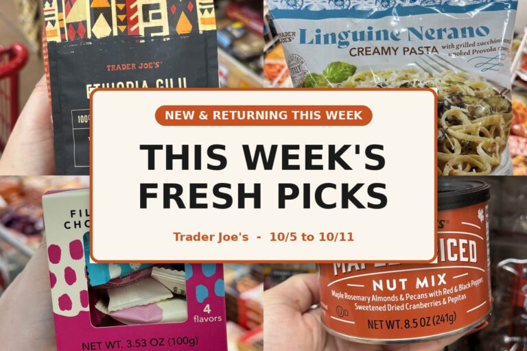 New and Returning Items Of The Week At Trader Joe’s (10/5 – 10/11)