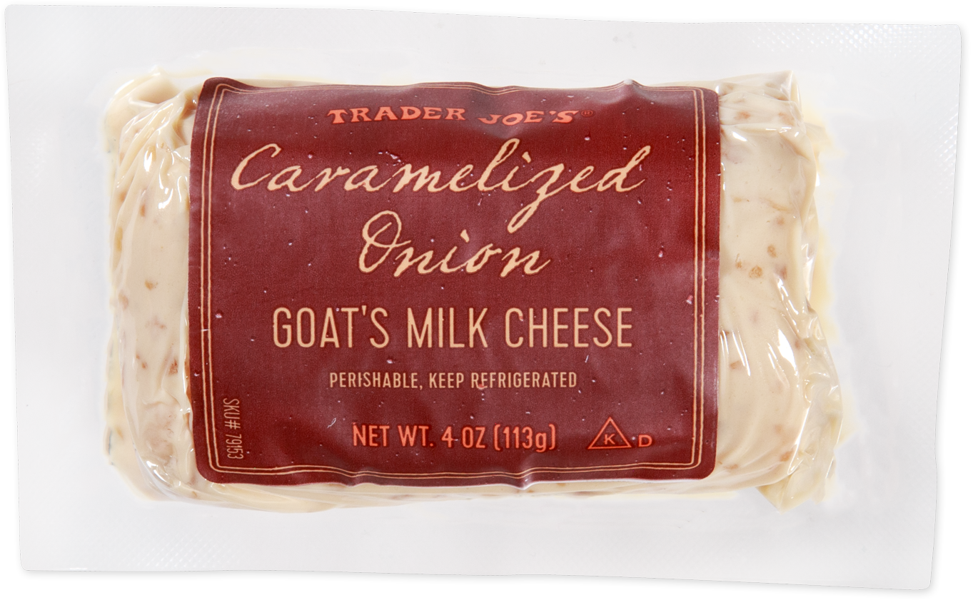 Caramelized Onion Goat’s Milk Cheese at Trader Joe’s