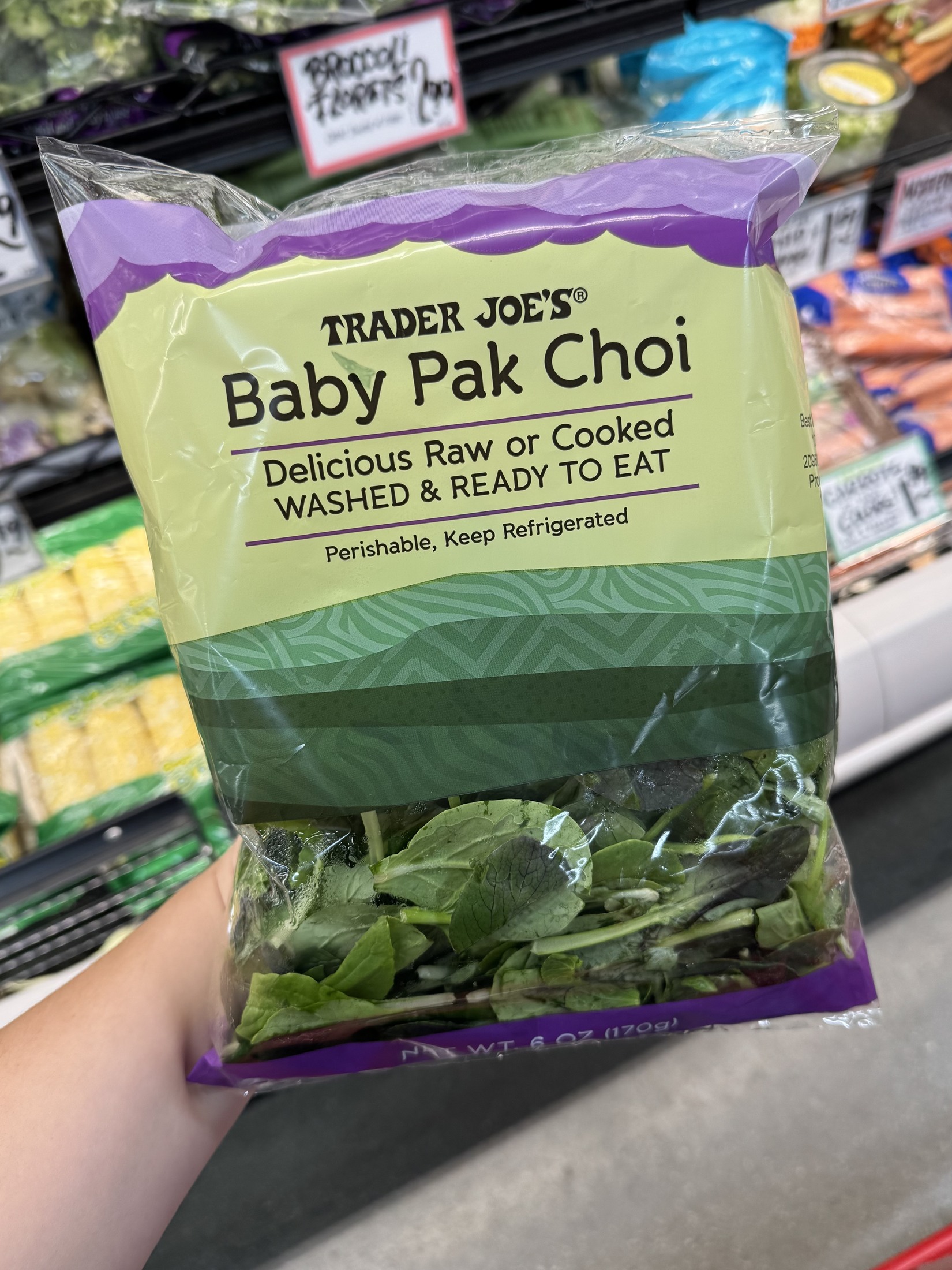 Trader Joe's Baby Pak Choi