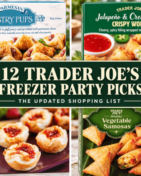 Trader Joe’s frozen appetizers in an updated twelve-pick shopping guide